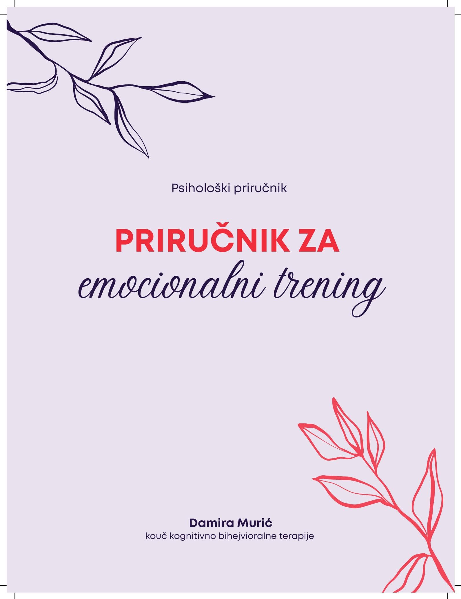 Psihološki priručnik za emocionalni trening — korica